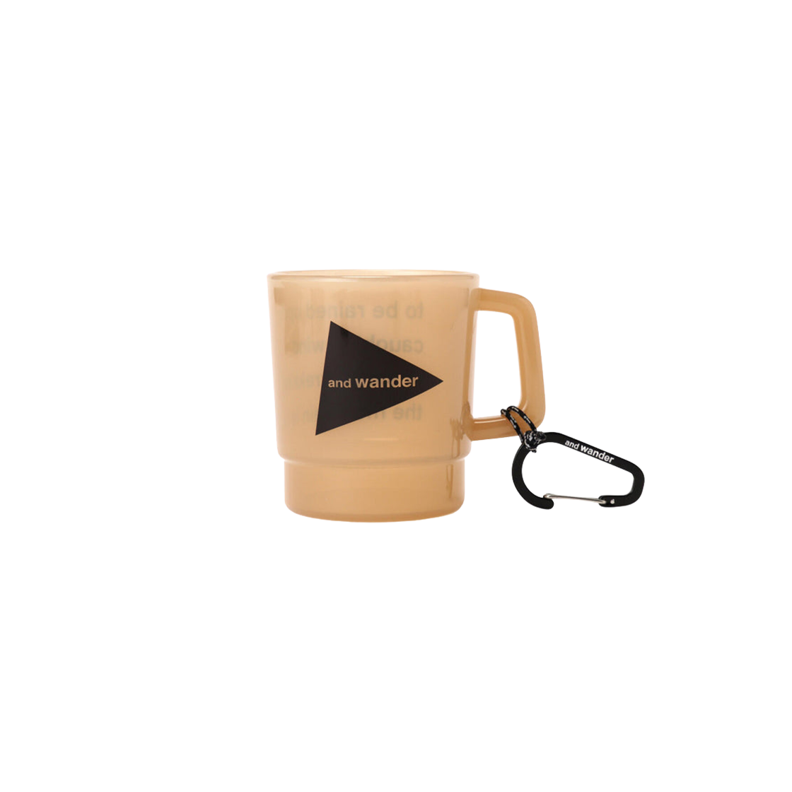 앤드 원더 로고 PP 머그 베이지(And Wander Logo PP Mug Beige)