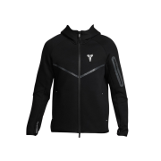Nike Kobe Tech Fleece Full Zip Windrunner Jacket Black White - Asia