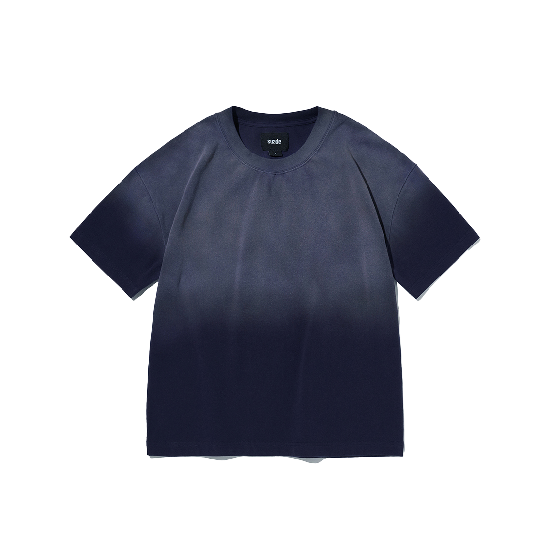 스웨이드 크롭티 딥 네이비(Suade Cropped Tee Deep Navy)
