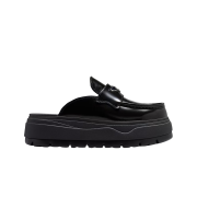 (W) Jordan Mule Black Metallic Silver