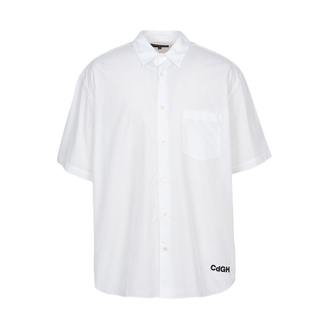 HK-B024-051-2 Comme des Garcons Homme Short Sleeve Shirt White