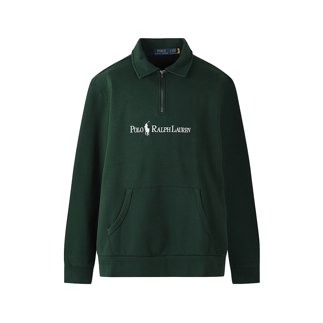 [KREAM 단독] 폴로 랄프 로렌 포 크림 하프 집업 스웨트셔츠 그린([KREAM 단독] Polo Ralph Lauren for KREAM Half Zip-Up Sweatshirt Green) - 1