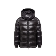 (W) Moncler Maire Hooded Short Down Jacket Black - 25FW