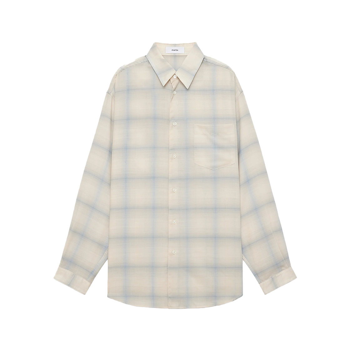 마카 체크 셔츠 블루 체크(Marka Check Shirt Blue Check)