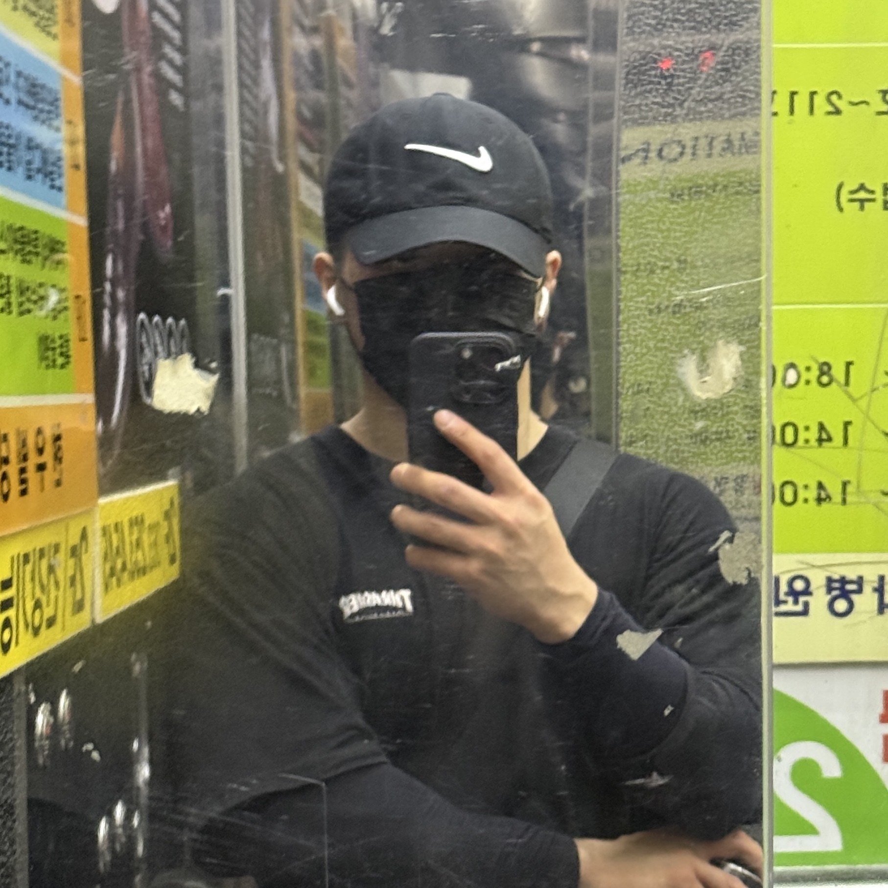 Nike Dri-Fit Adv Club Unstructured Swoosh Cap Black 착용 스타일