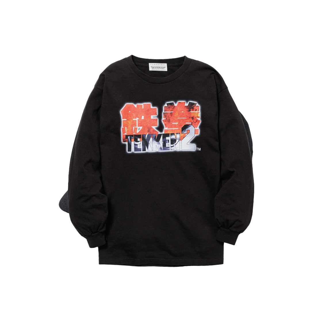 플래그스터프 x 철권 철권2 롱 슬리브 티 블랙 - 24FW(Flagstuff x Tekken Tekken2 Long Sleeve Tee Black - 24FW)