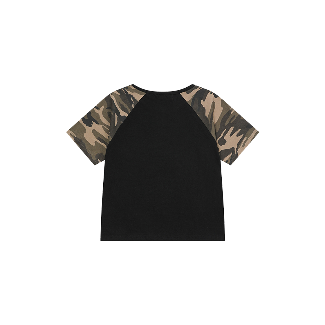 무센트 저그 카모 나그랑 크롭 반팔 티 남녀공용 블랙(MUCENT Jug Camo Raglan Crop Half T Unisex Black) - 2