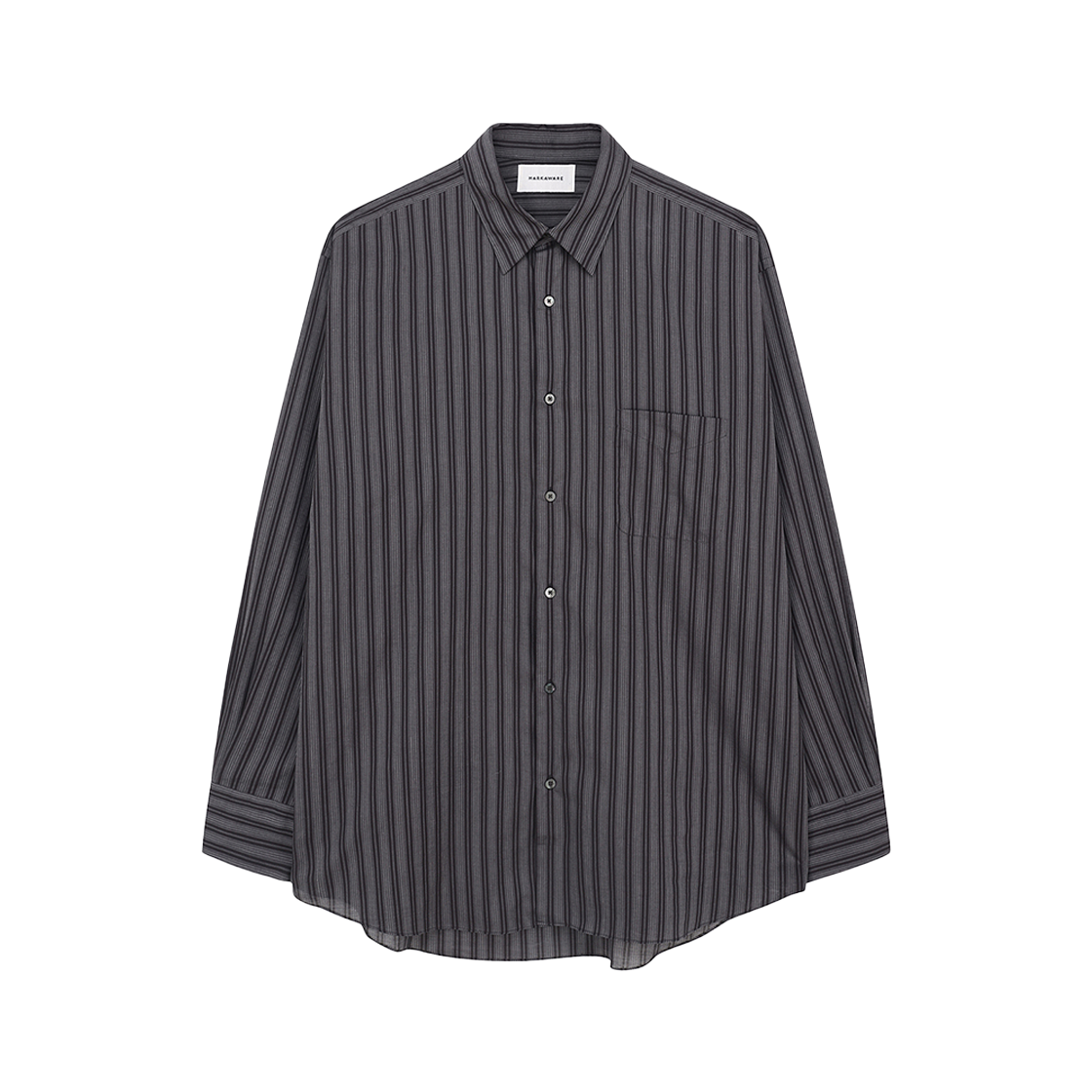 마카웨어 컴포트 핏 셔츠 그레이 블랙(Markaware Comfort Fit Shirt Gray Black)