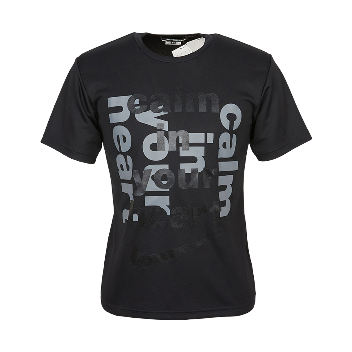 1J-T101-052-1 Black Comme des Garcons x Nike Short Sleeve T-Shirt Black