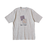 Kapital Top Tenjiku Crew T-Shirt Tough Peckish Bowy Pt Gray