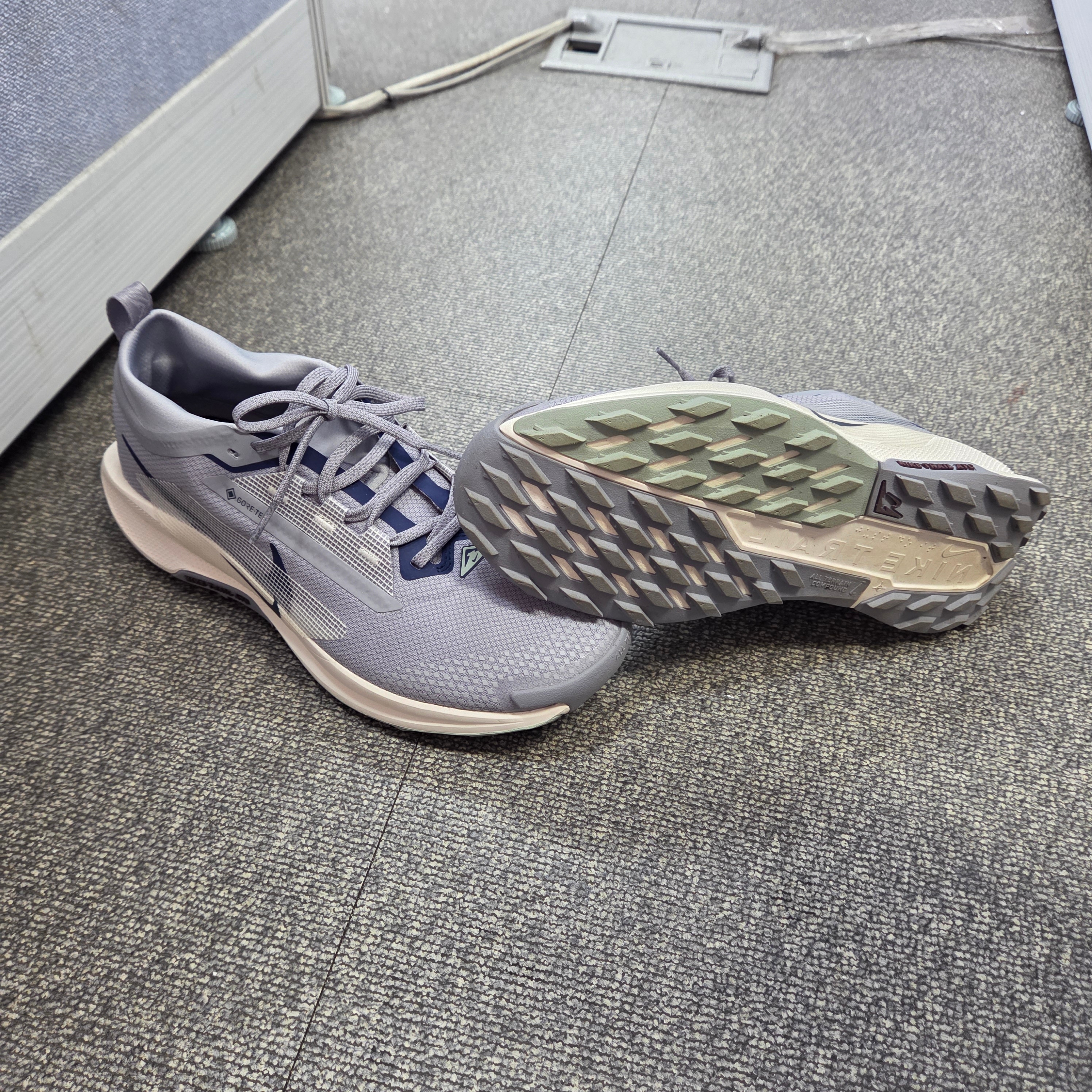 Nike Pegasus Trail 5 Gore-Tex Cement Grey Jade Horizon 착용 스타일