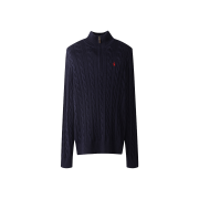 [30%적립] Polo Ralph Lauren Cable Knit Quarter Zipper Sweater Hunter Navy