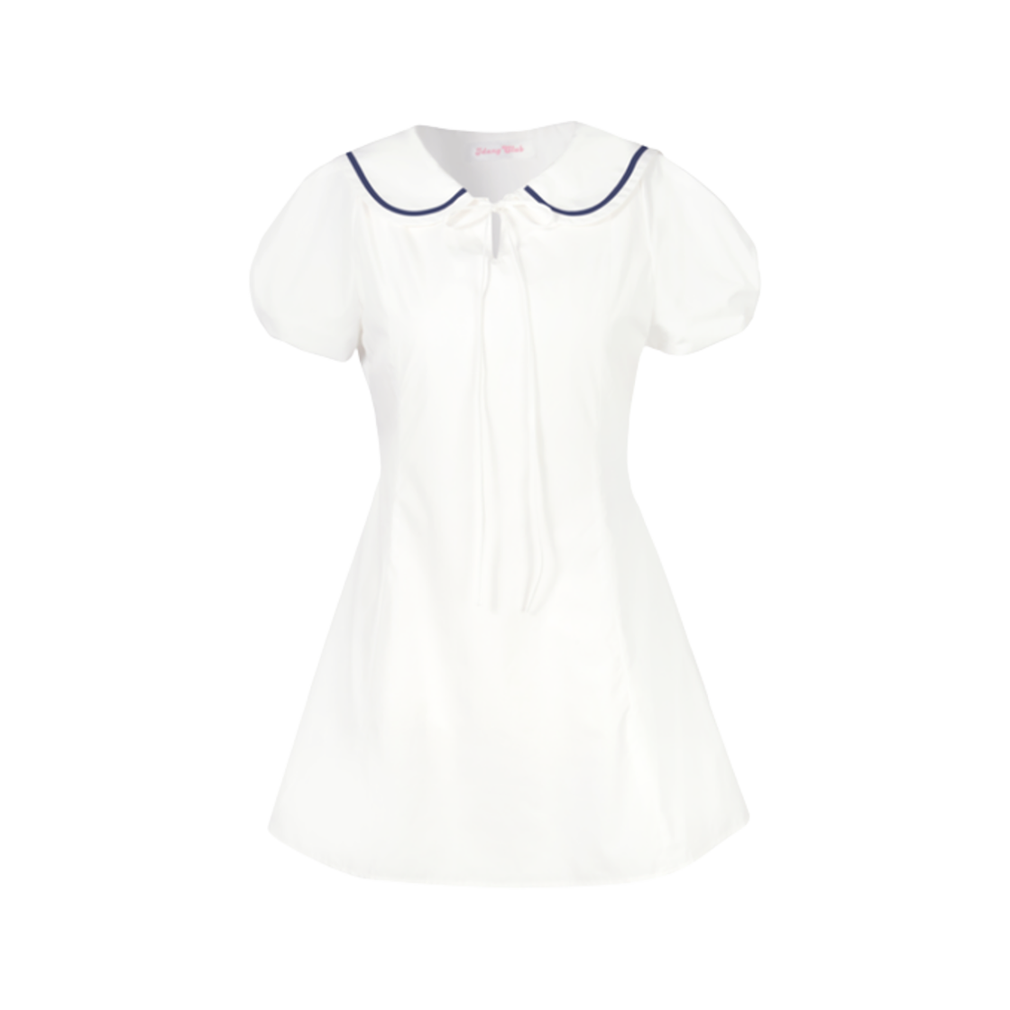 (W) 아이당 클럽 세일러 미니 드레스 화이트((W) Idang Club Sailor Mini Dress White)