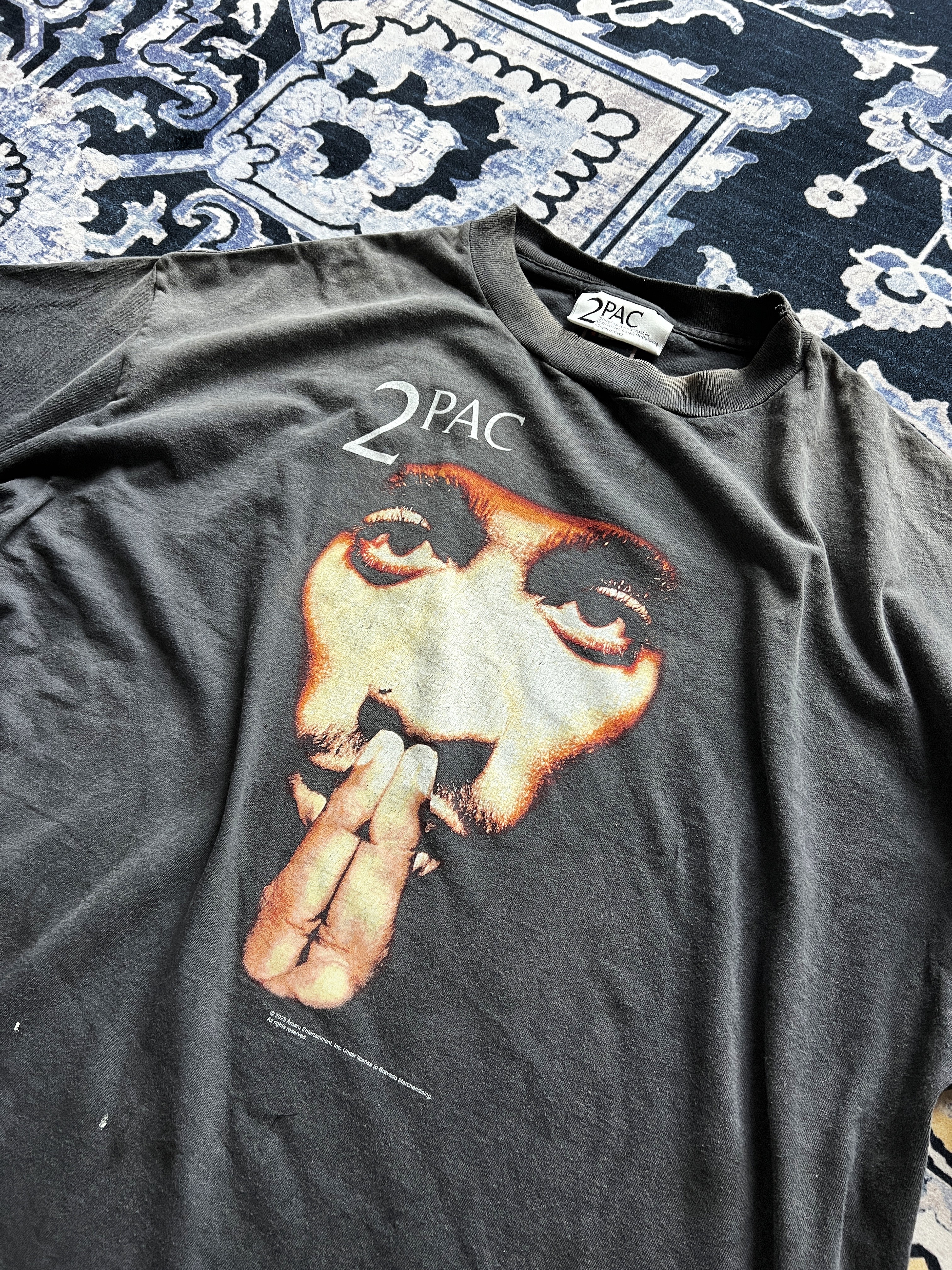 Saint Mxxxxxx x 2Pac S/S T-Shirt Black - 25SS 착용 스타일 - 2