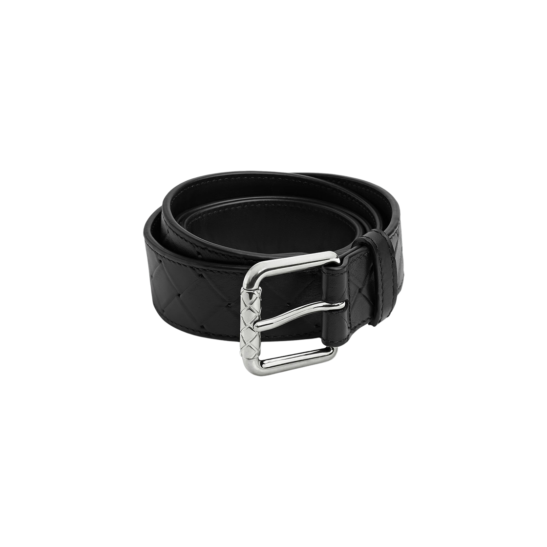 보테가 베네타 인트레치아토 스탬프 벨트 블랙(Bottega Veneta Intrecciato Stamp Belt Black)
