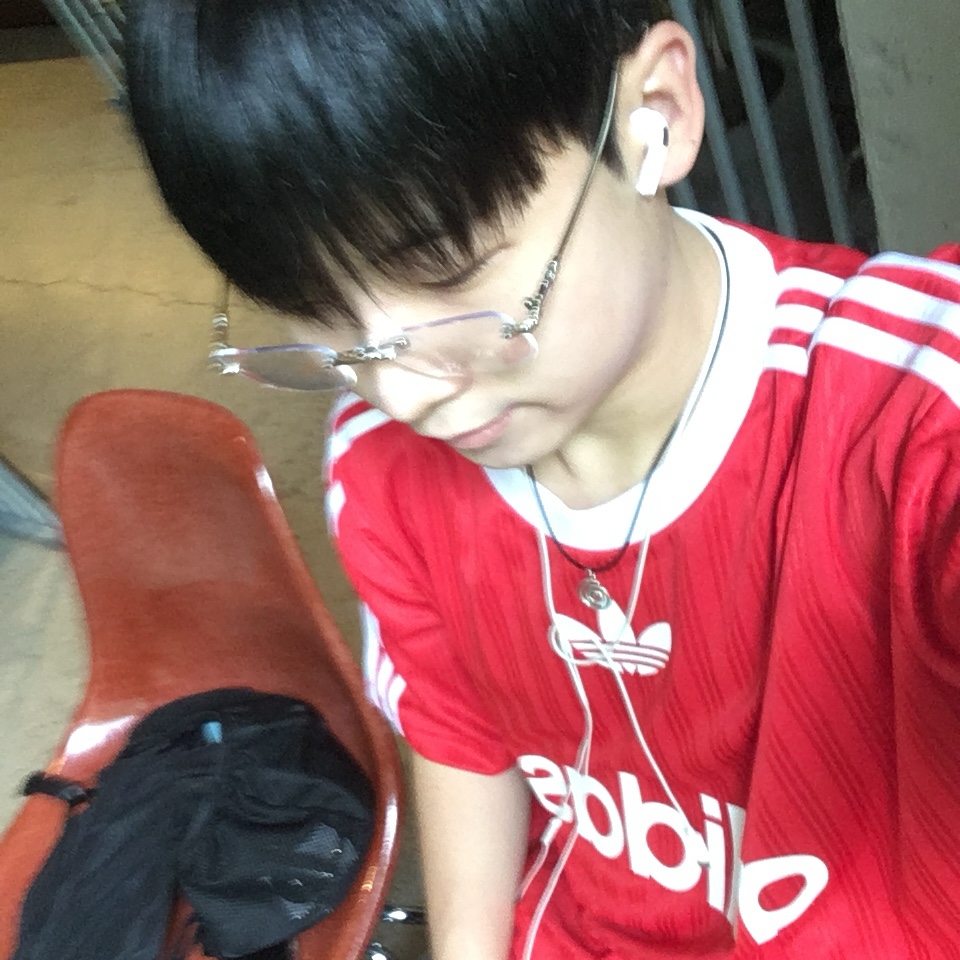 Adidas Adicolor T-Shirt Better Scarlet White - KR Sizing 착용 스타일 - 5