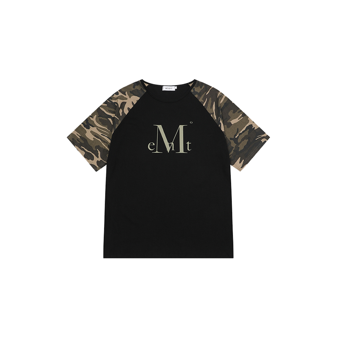 무센트 저그 카모 나그랑 크롭 반팔 티 남녀공용 블랙(MUCENT Jug Camo Raglan Crop Half T Unisex Black) - 3