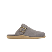 Island Slipper Classic Suede Clog Grey Suede