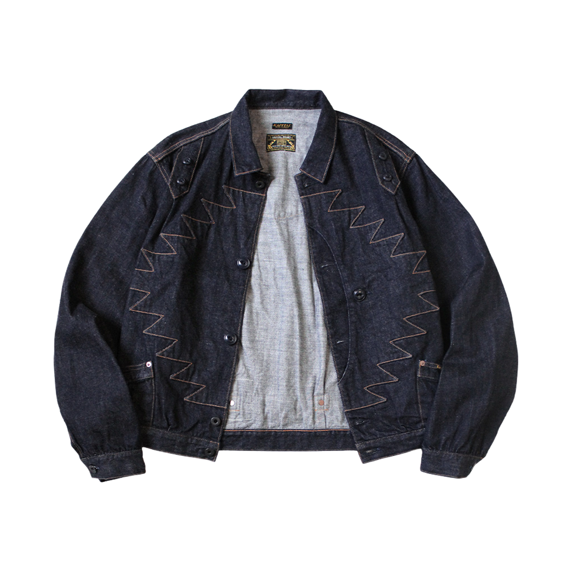 캐피탈 12온즈 데님 산토 도밍고 썬더버드 자켓 인디고(Kapital 12 oz. Denim Santo Domingo Thunderbird Jacket Indigo)