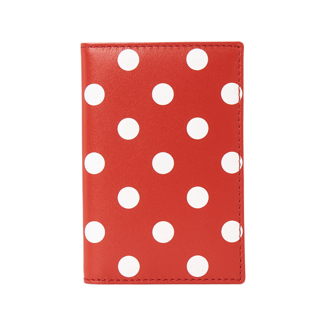 SA6400PD Comme des Garcons Polka Dots Card Holder Wallet Red