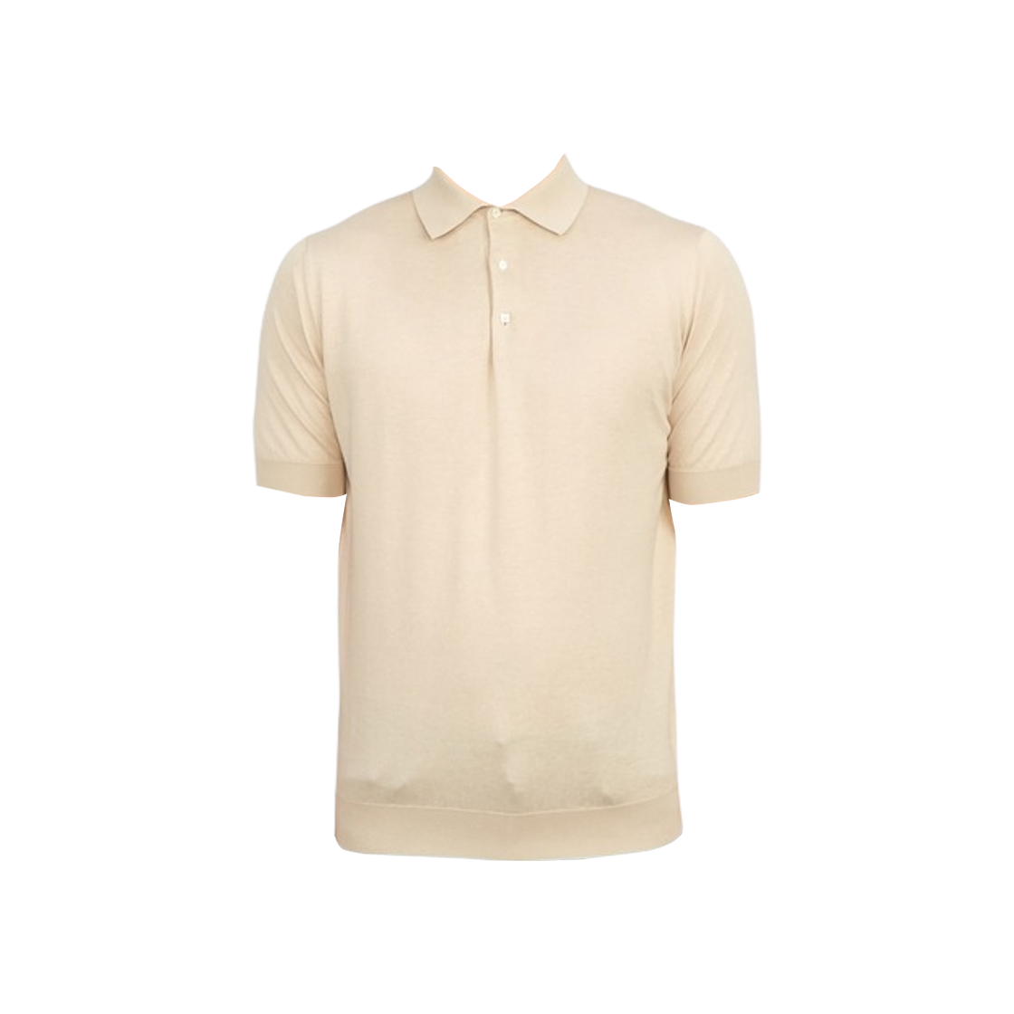 라르디니 칼라 숏슬리브 폴로 니트 베이지(Lardini Collar Short Sleeve Polo Knit Beige)
