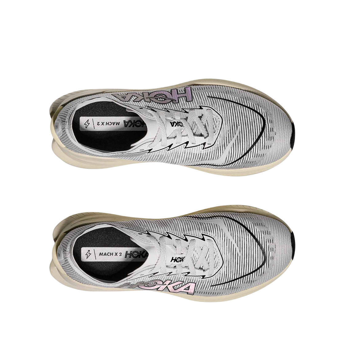 호카 마하 X 2 화이트 코스믹 그레이(Hoka Mach X 2 White Cosmic Grey) - 2