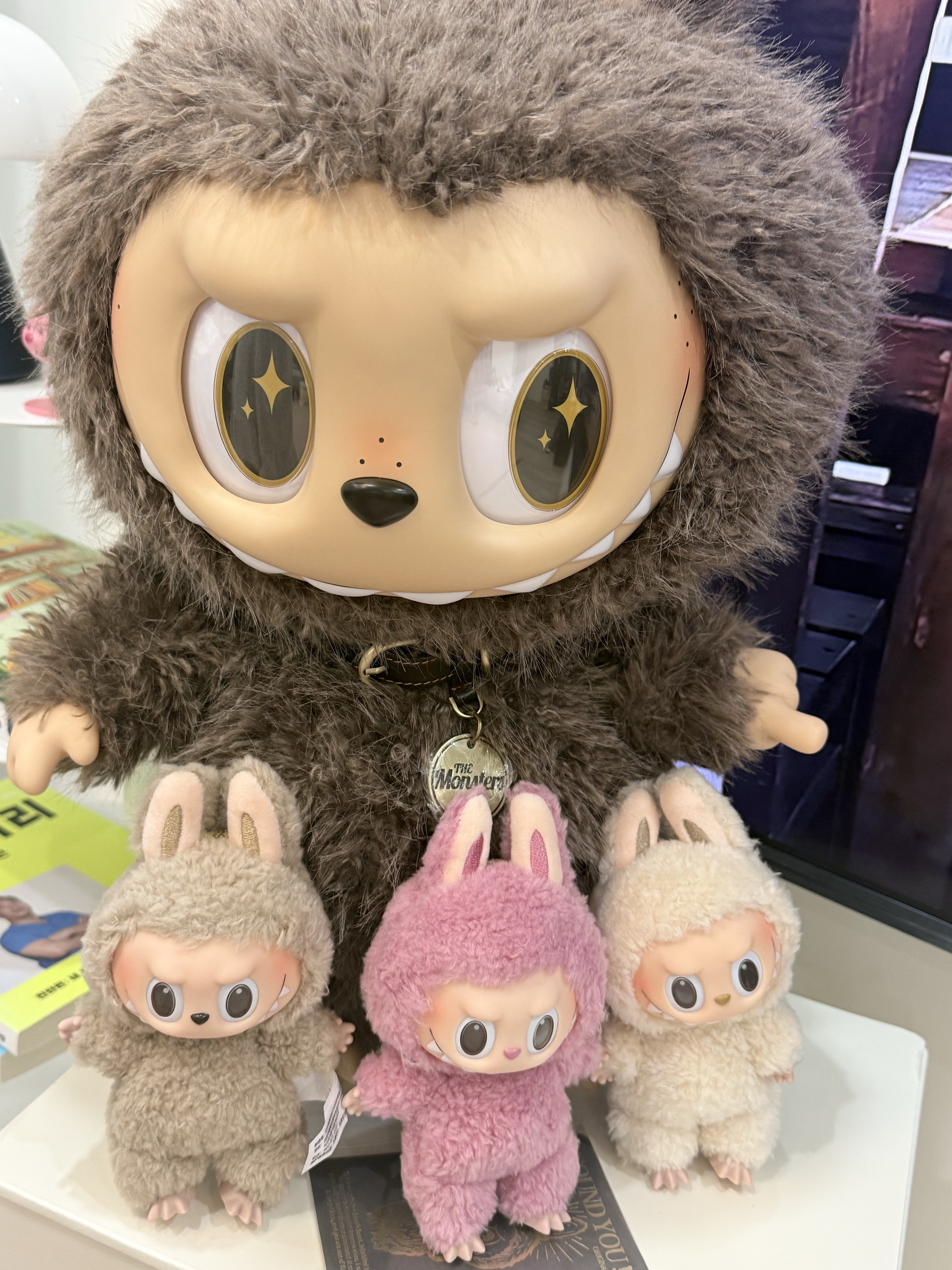 Pop Mart The Monsters I Found You Vinyl Face Doll, Pop Mart The Monsters Labubu Tasty Macarons Series Sealed Case (6 Blind Boxes) 착용 스타일