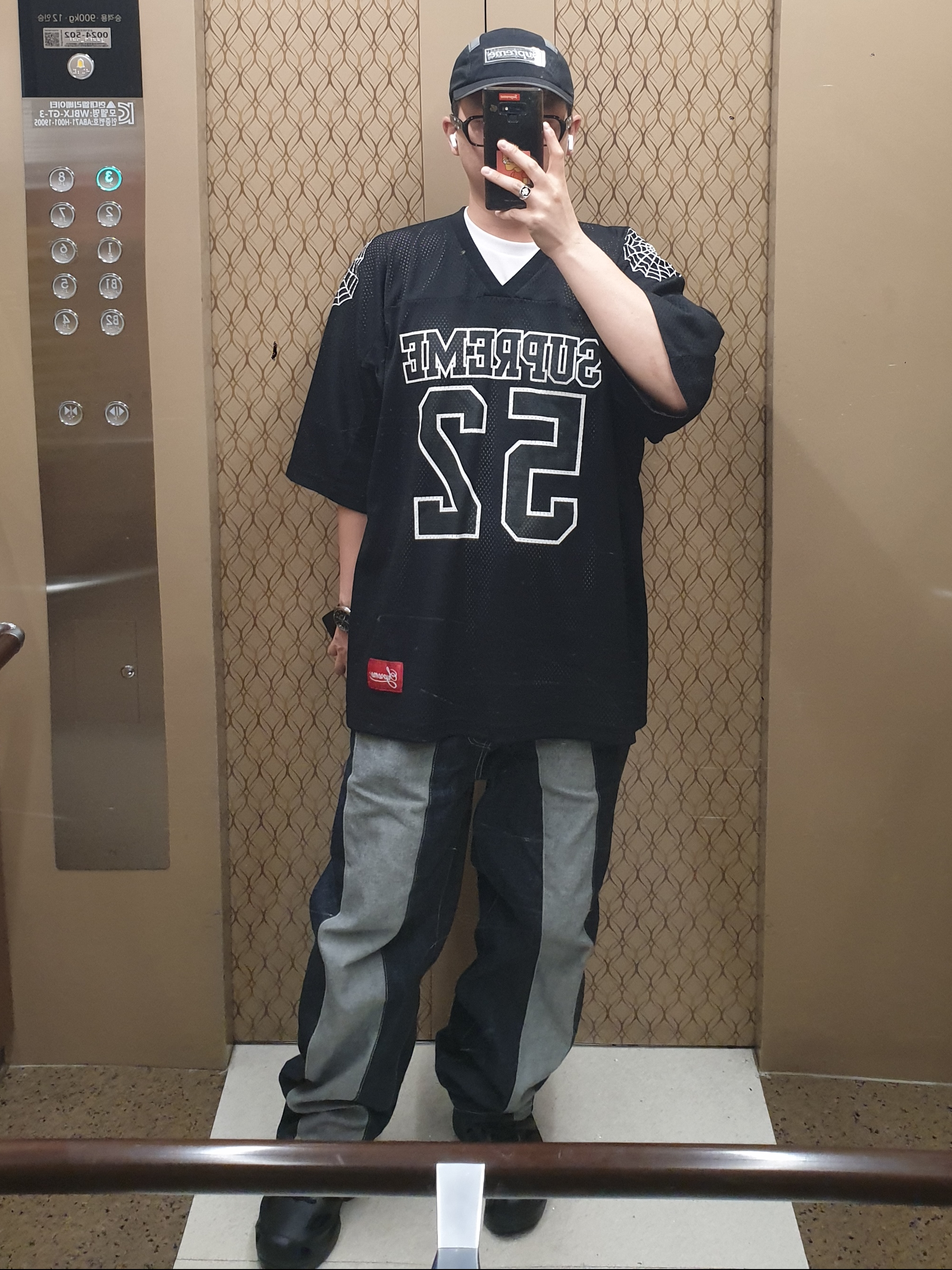 Supreme Side Mesh Camp Cap Black - 25SS, Gentle Monster x Maison Margiela MM212 Black Clear 착용 스타일