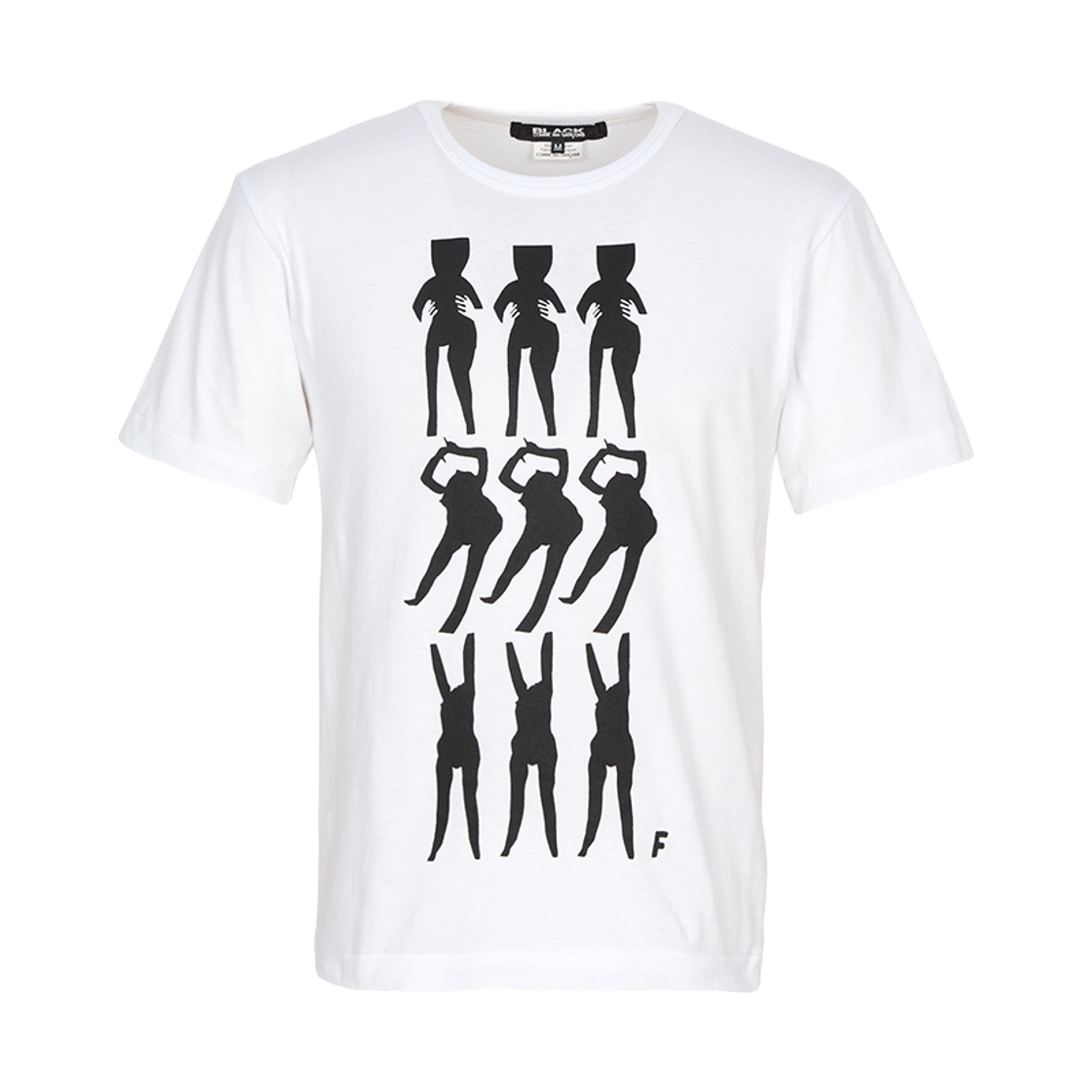 블랙 꼼데가르송 숏 슬리브 티셔츠 화이트(Black Comme des Garcons Short Sleeve T-Shirt White) - 1