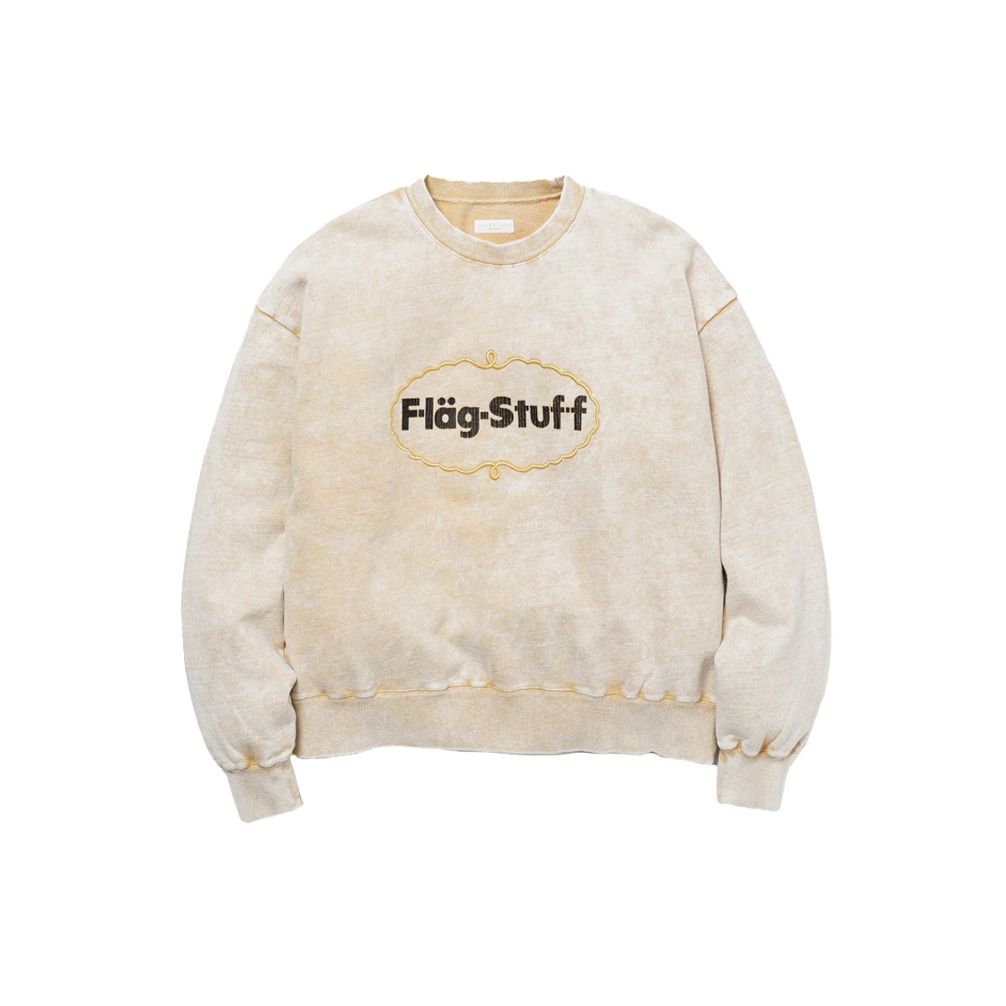 플래그스터프 아이스 로고 스웨트 베이지 - 24FW