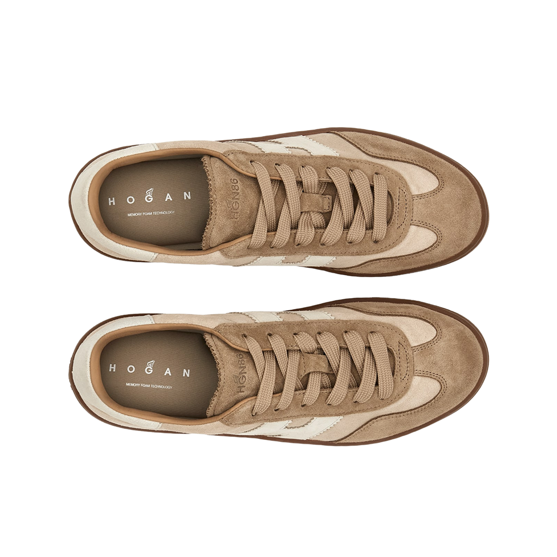 (W) 호간 쿨 스니커즈 베이지 브라운((W) Hogan Cool Sneakers Beige Brown) - 2