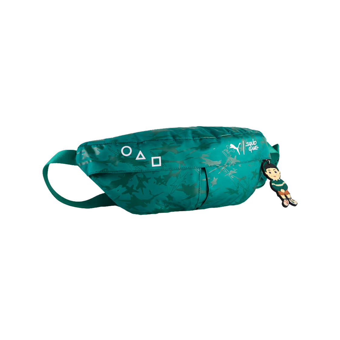 푸마 x 오징어 게임 웨이스트 백 와일드 그린(Puma x Squid Game Waist Bag Wild Green)