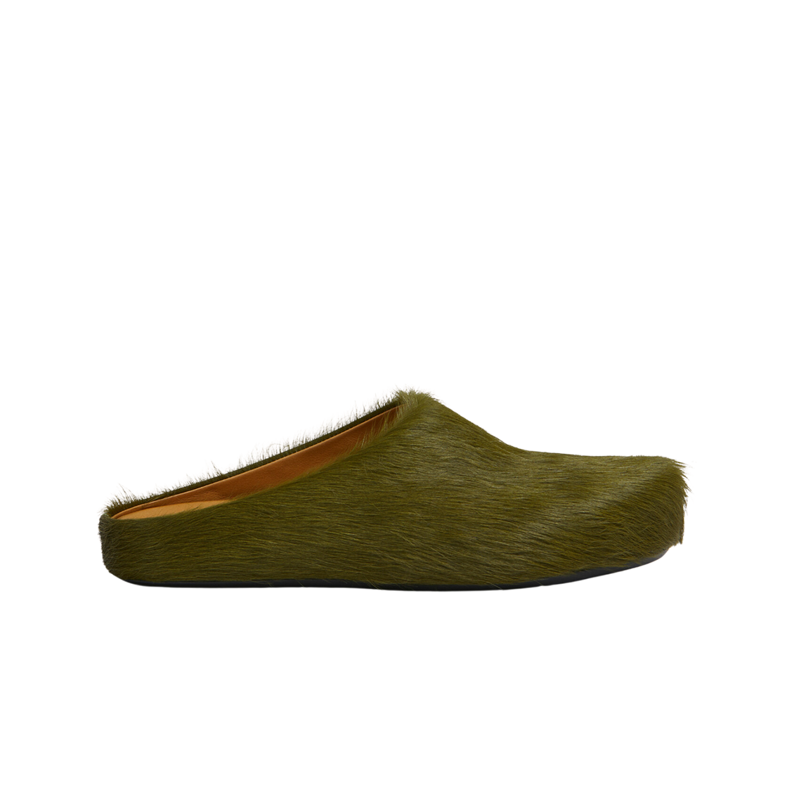 마르니 롱 헤어 카프스킨 퍼스벳 사보 딥 세이지(Marni Long Hair Calfskin Fussbett Sabot Deep Sage)