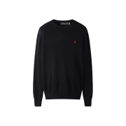 [30% 적립] Polo Ralph Lauren Cotton Crewneck Sweater Polo Black - 24FW