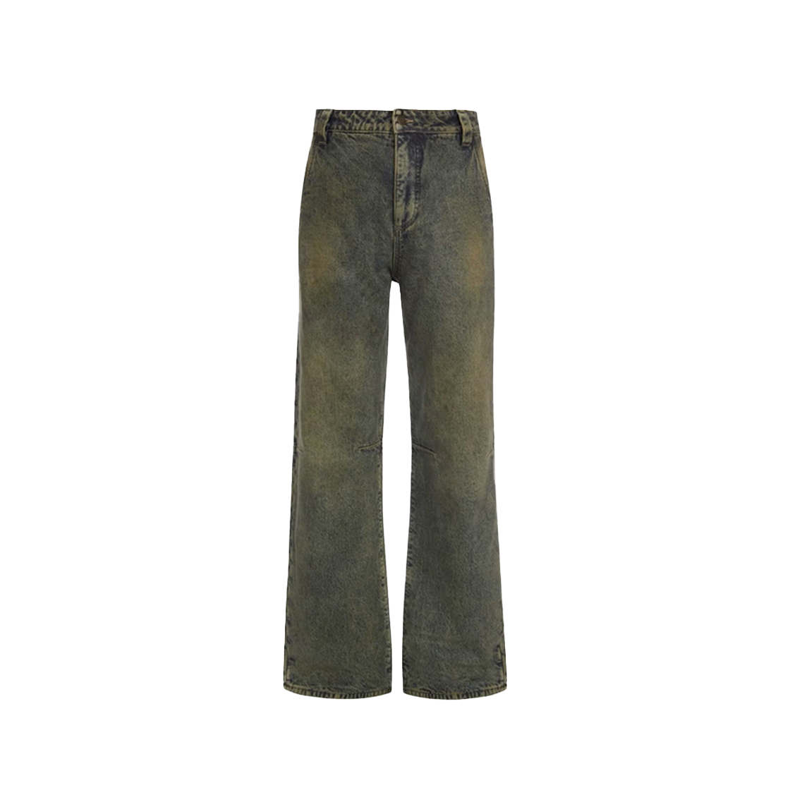 KM4DPADGU01BL Guess USA Relaxed Pant With Flannel GUSA Coated Heavy St - 24FW