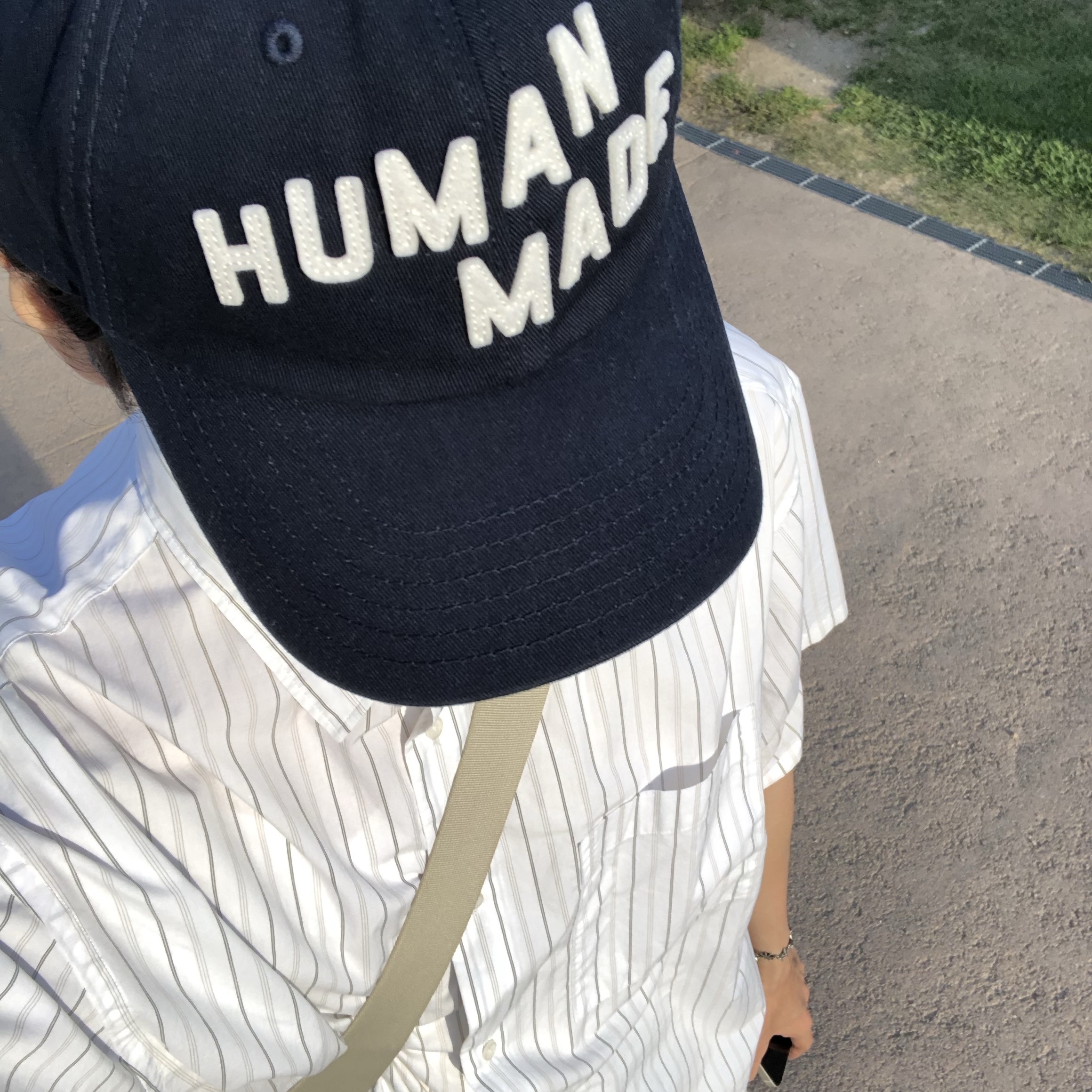 Human Made 6 Panel Twill Cap Navy 착용 스타일