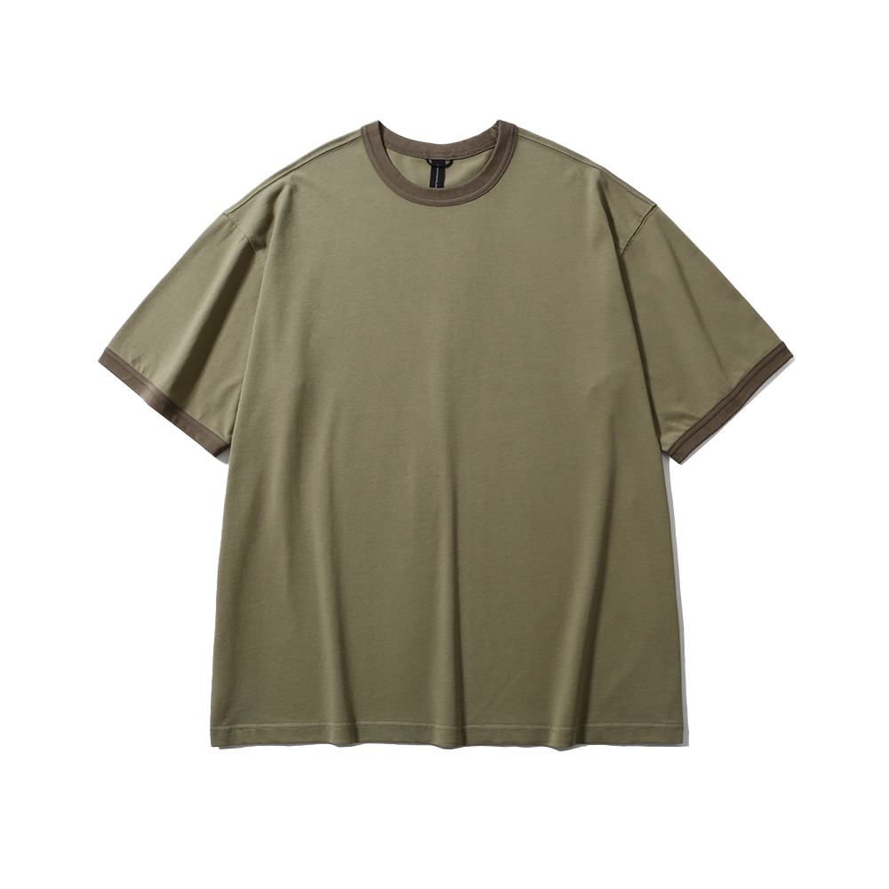 PMF025-02JH05 OG [SS25] moif Ringer H/S Tee Olive gray