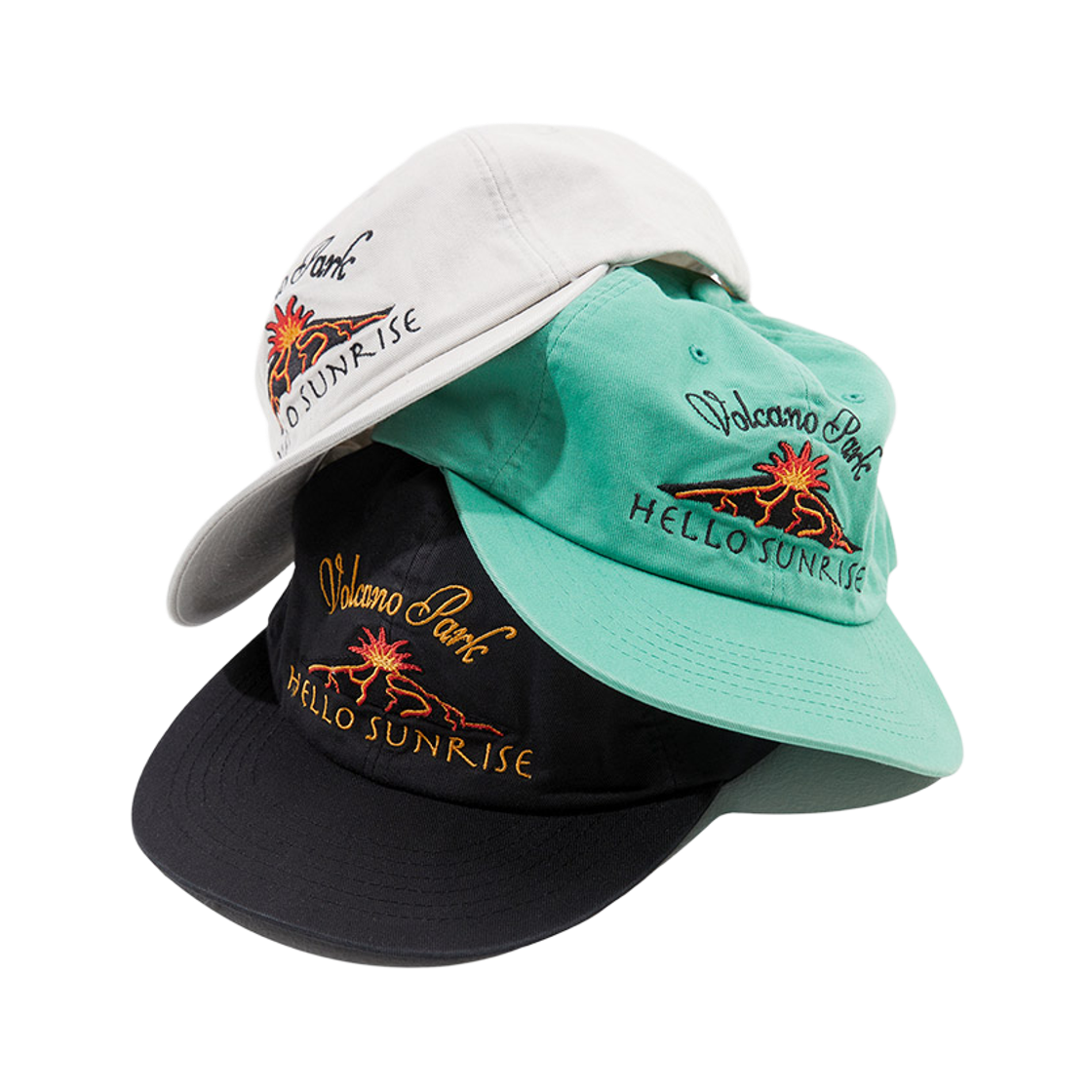 ★Hello Sunrise★ Fish Oval Logo Relaxed Fit 6P Cap_Black 헬로선라이즈 볼케이노 로고 릴랙스드 핏 6패널 캡_블랙 ChatGPT