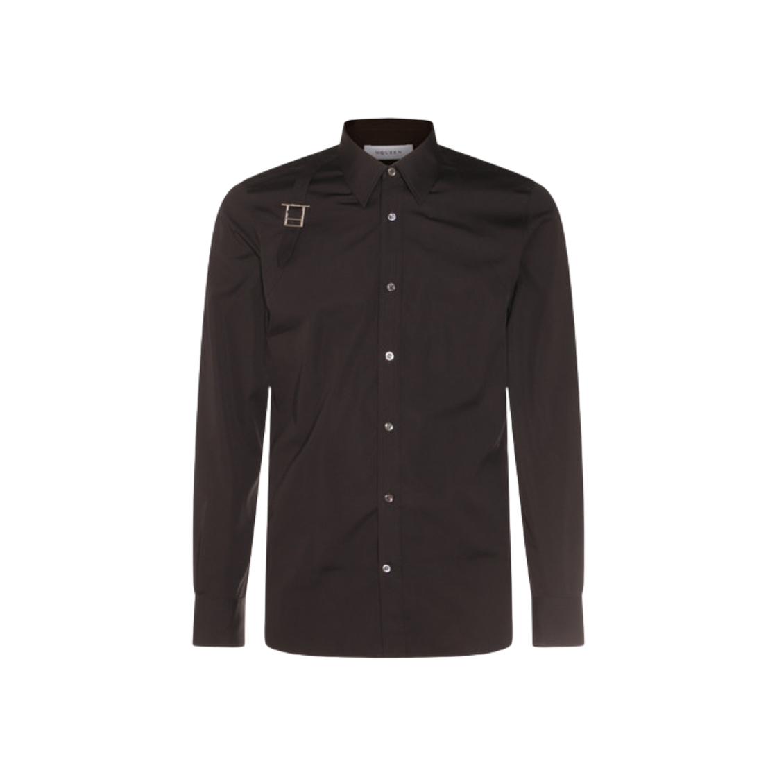 828259QNAAX1000 Alexander Mcqueen T-Bar Harness Shirt Black