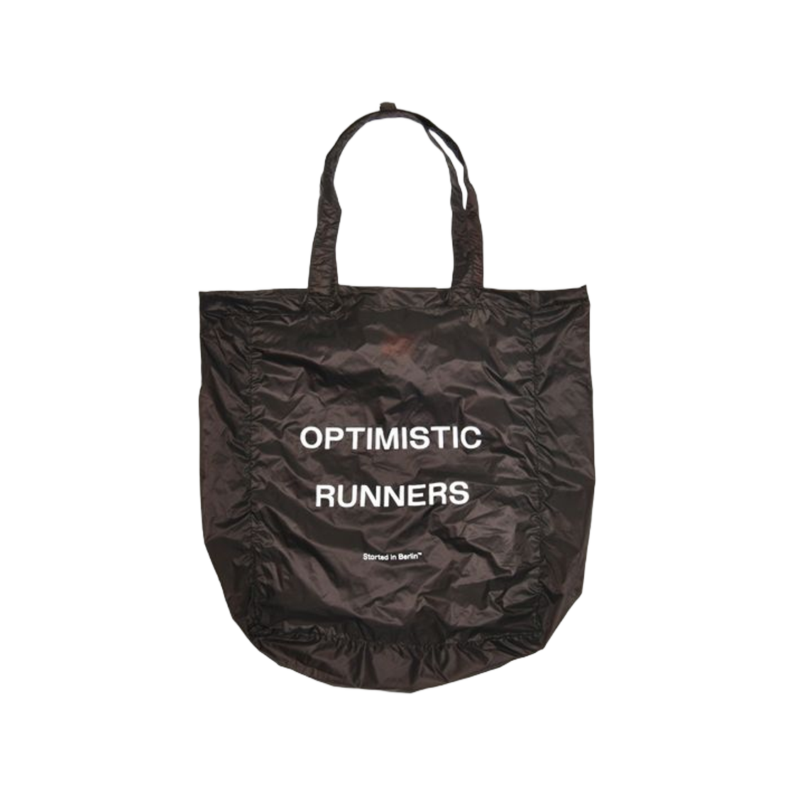 옵티미스틱 러너스 리사이클 패커블 쇼퍼 백 브라운(Optimistic Runners Recycled Packable Shopper Bag Brown)