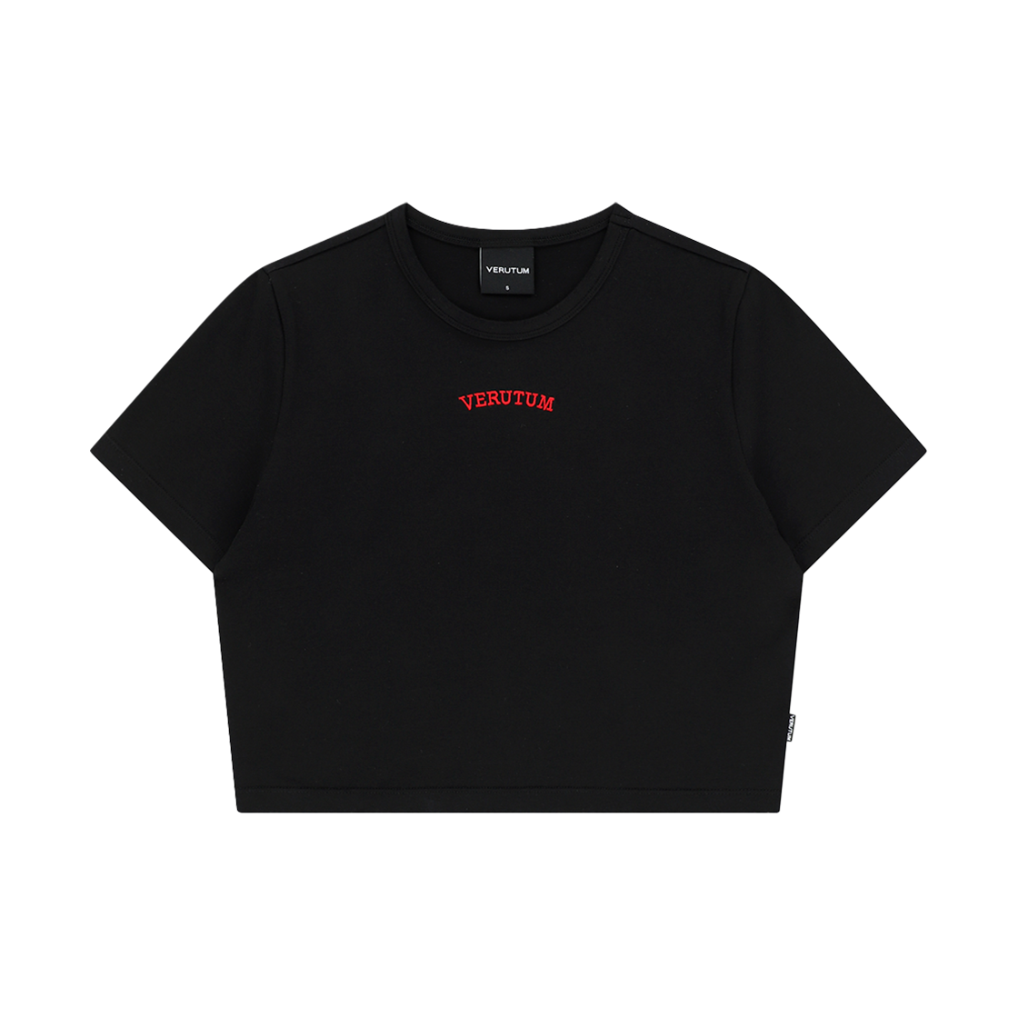 RTW-TS231W/BK VERUTUM RTW-TS231W : Ivy League Slim Crop T-Shirts Women's Black