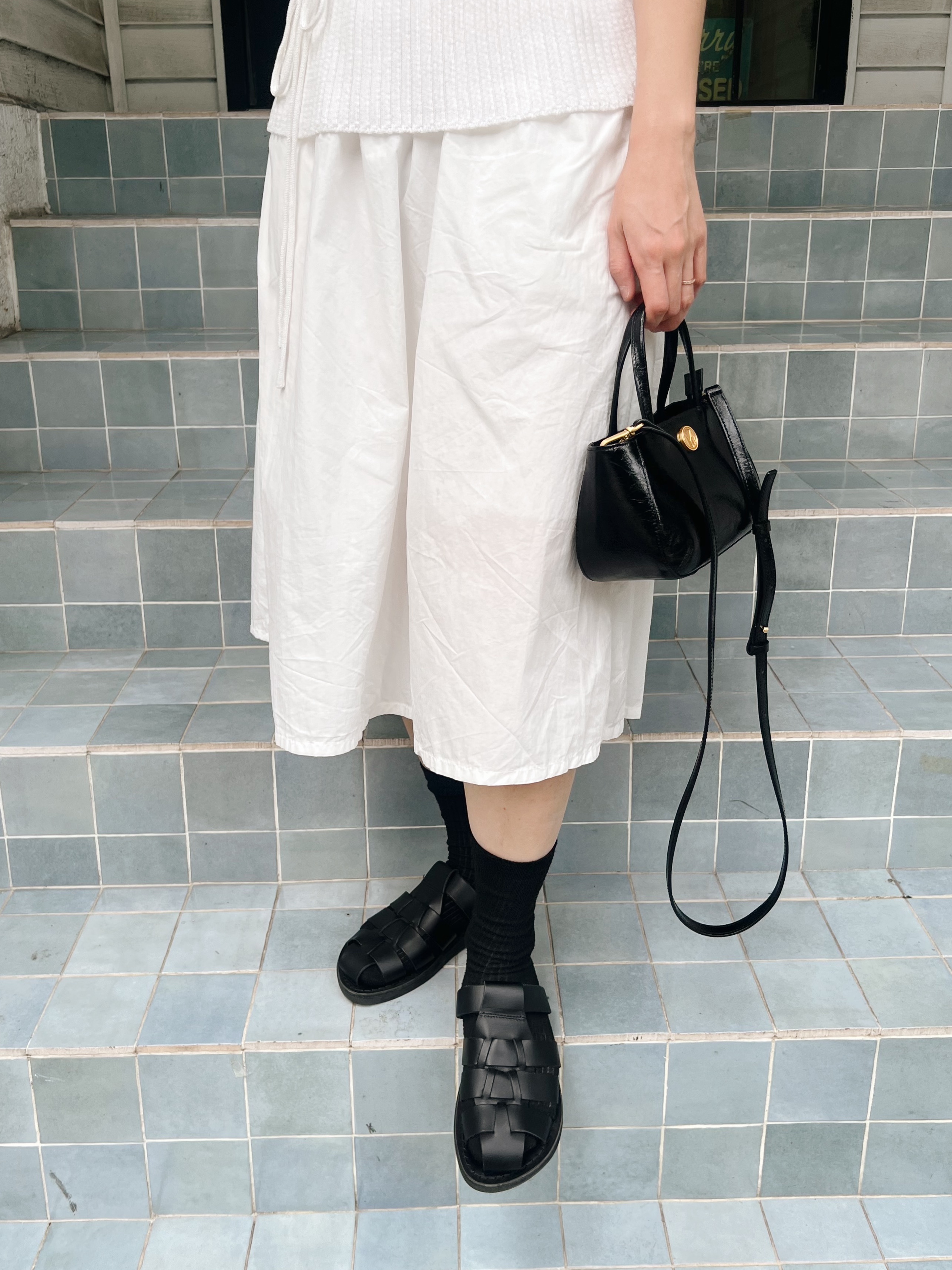 Jerusalem Sandals No.1063 Michael Slide Black 착용 스타일 - 4