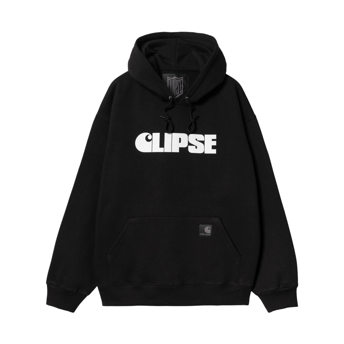 I035099-0D2-XX Carhartt WIP x Clipse Let God Sort Em Out Hooded Sweatshirt Black White