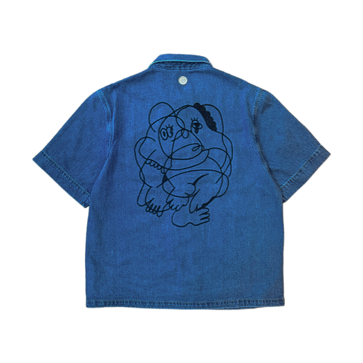 TIFC2SH03BLUOS HUSIN LEE x THIS IS FINE x FUNFLEX Cabris Denim Shirt Blue