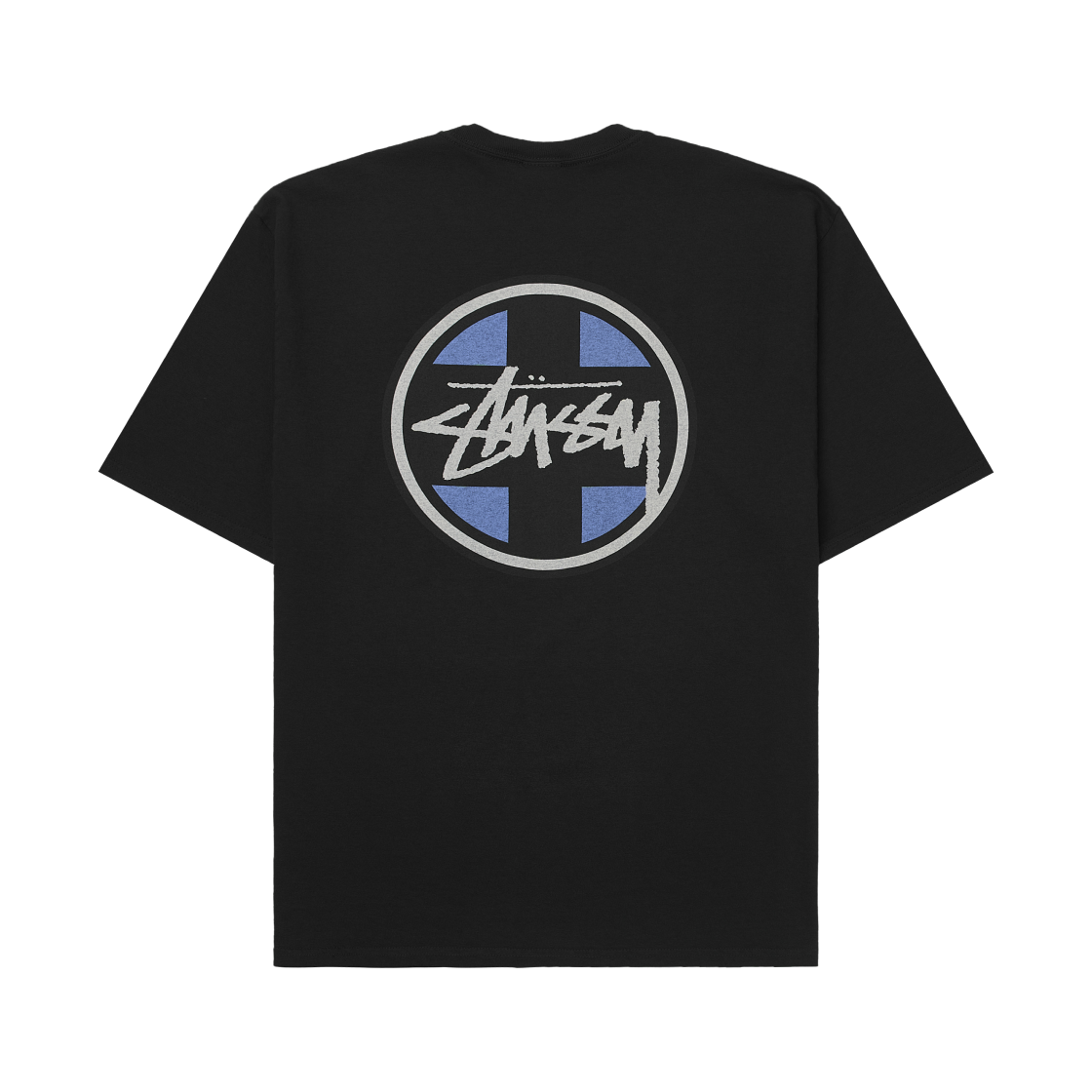 스투시 크로스 닷 피그먼트 다이드 티셔츠 블랙(Stussy Cross Dot Pigment Dyed T-Shirts Black)