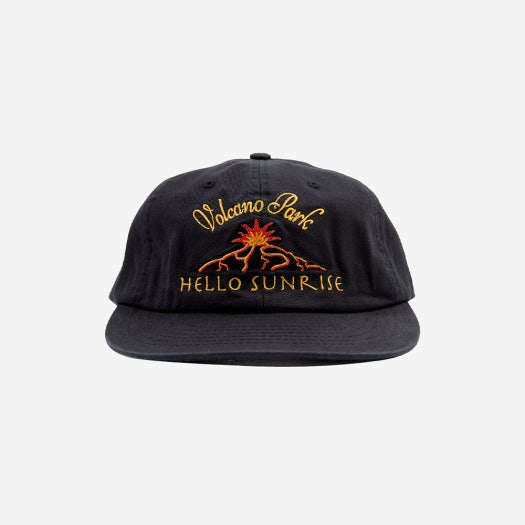 HS52CA946BK0 Hello Sunrise Volcano Logo Relaxed Fit 6P Cap_Black