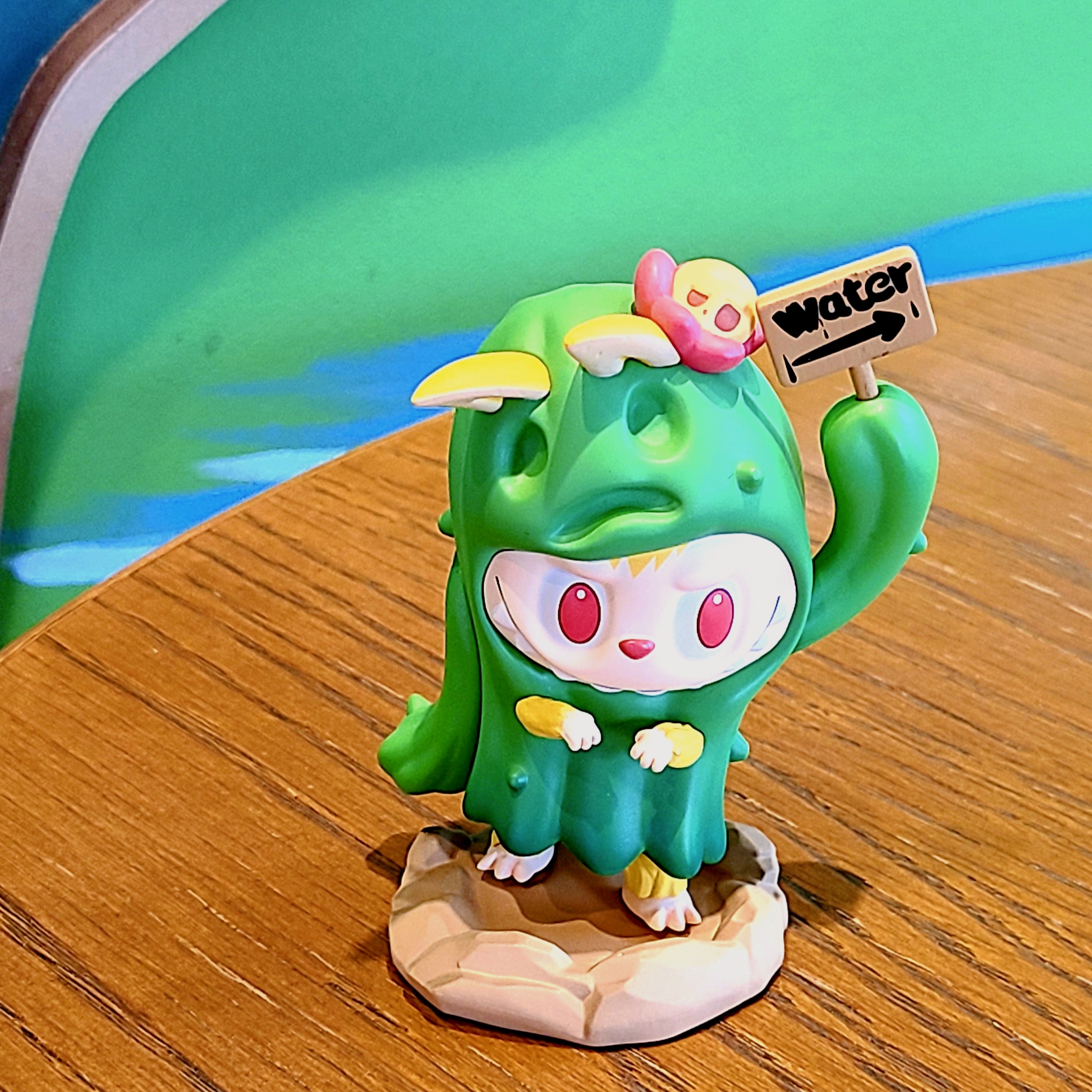 Pop Mart Labubu Almost Hidden Series Cactus (Opened Case) 착용 스타일 - 4