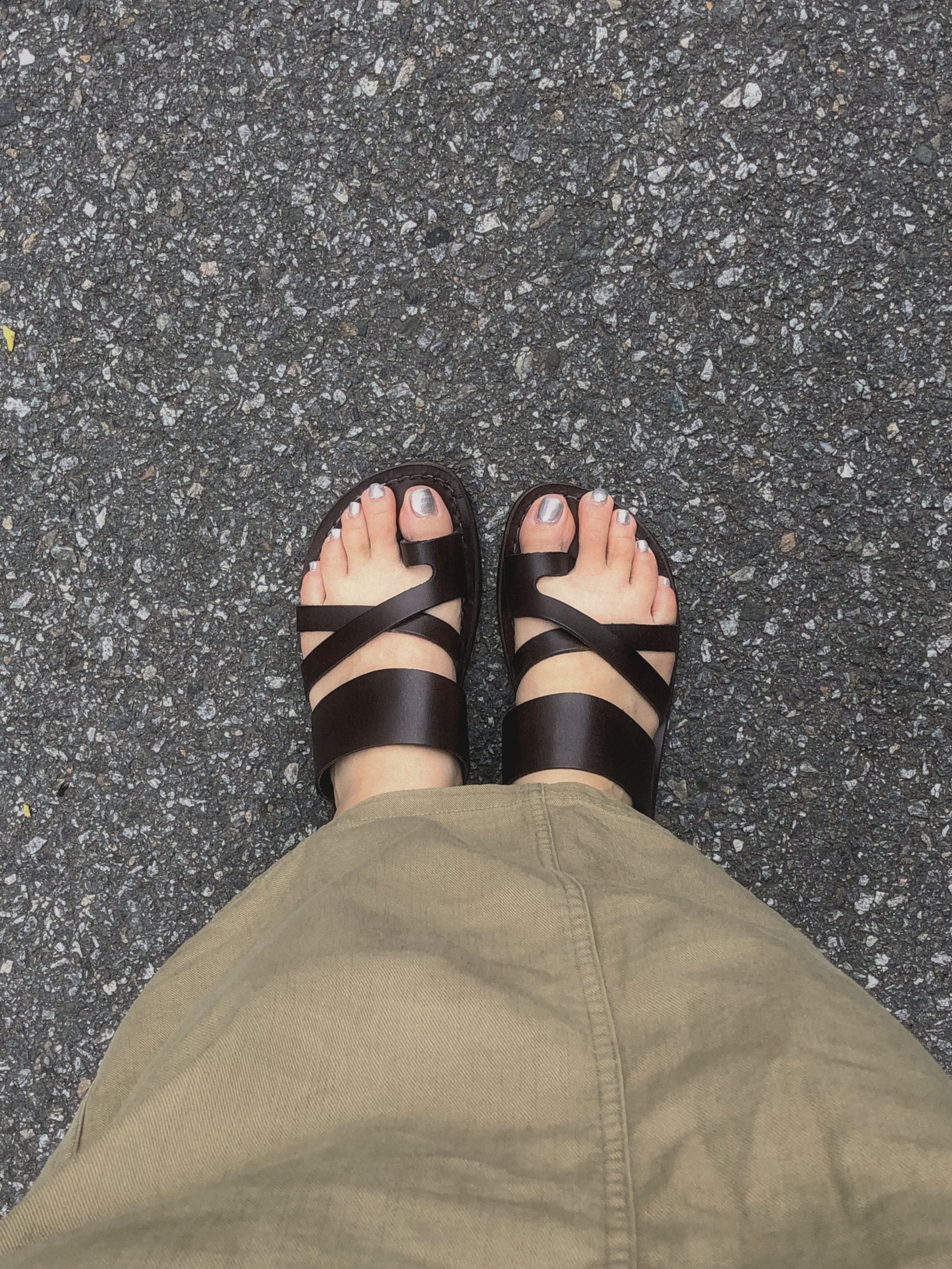 Jerusalem Sandals No.8 The Good Shepherd Brown 착용 스타일 - 3
