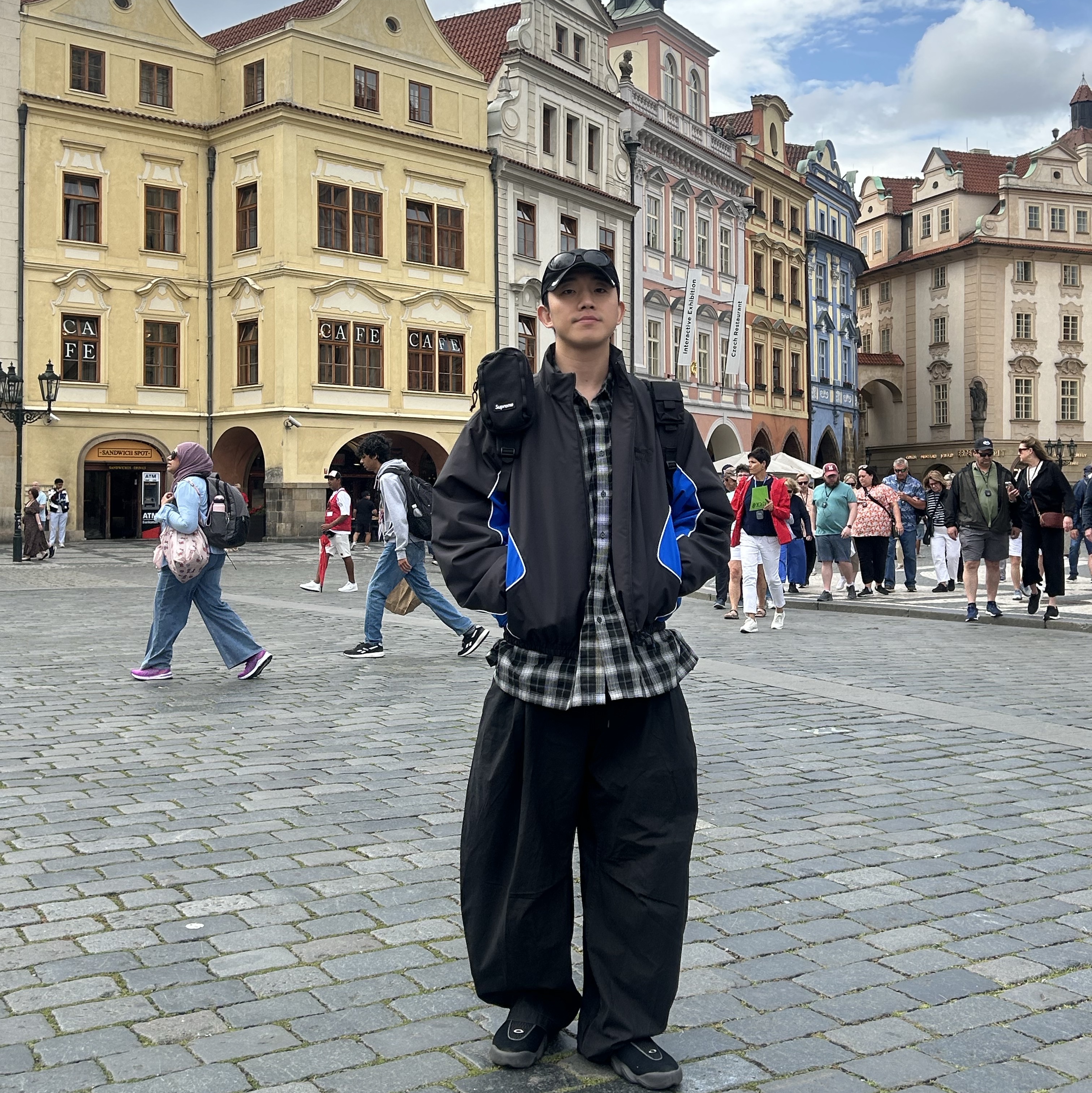 Casio 50th Anniversary Ring Watch CRW-001-1, Oakley Factory Team x Brain Dead Suede Flesh Caviar Mesh Black 착용 스타일 - 1