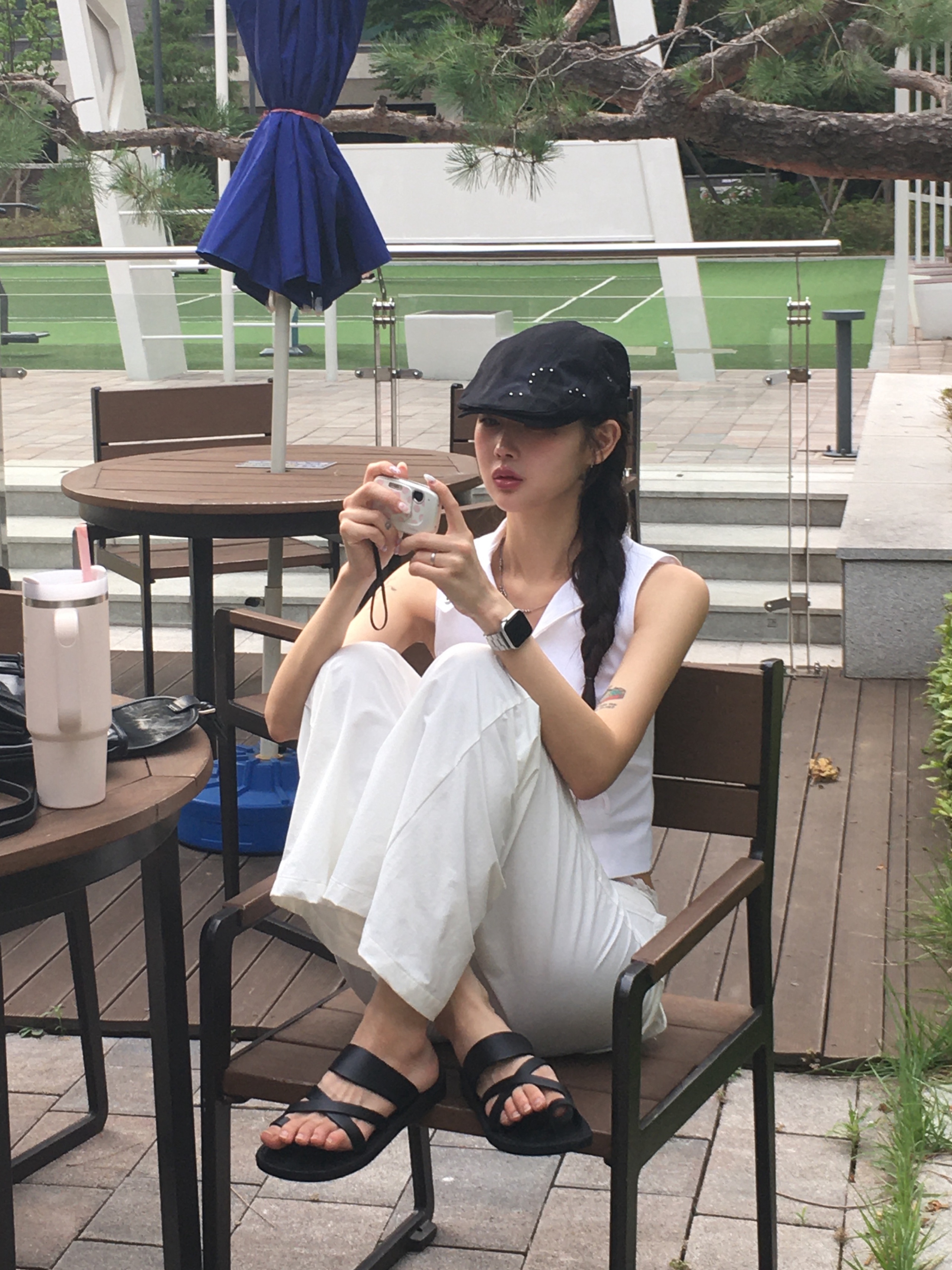 Jerusalem Sandals No.8 The Good Shepherd Black 착용 스타일 - 1